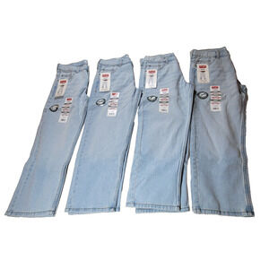 Wrangler Jeans Boys Loose Blue Sz 10 Husky Denim Pants Kids School Skater 5 Star